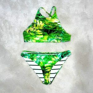 Reversible TiniBikini two piece bathing suit, size M. Worn once!